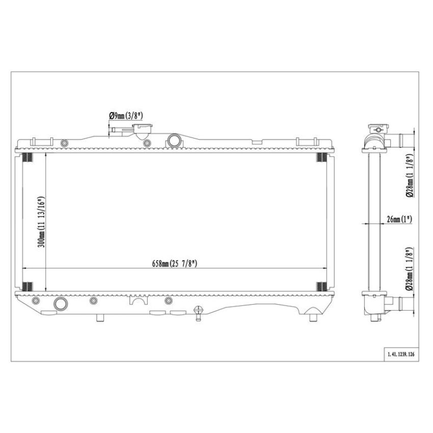 Reach International 41-1239 Radiator
