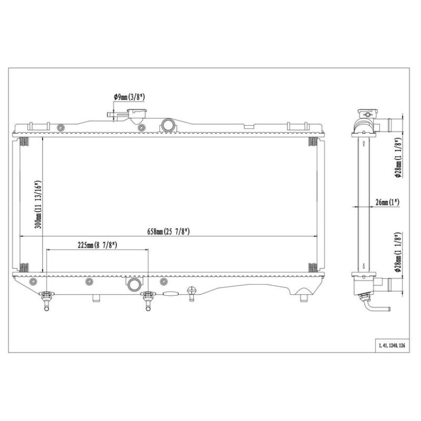 Reach International 41-1240 Radiator
