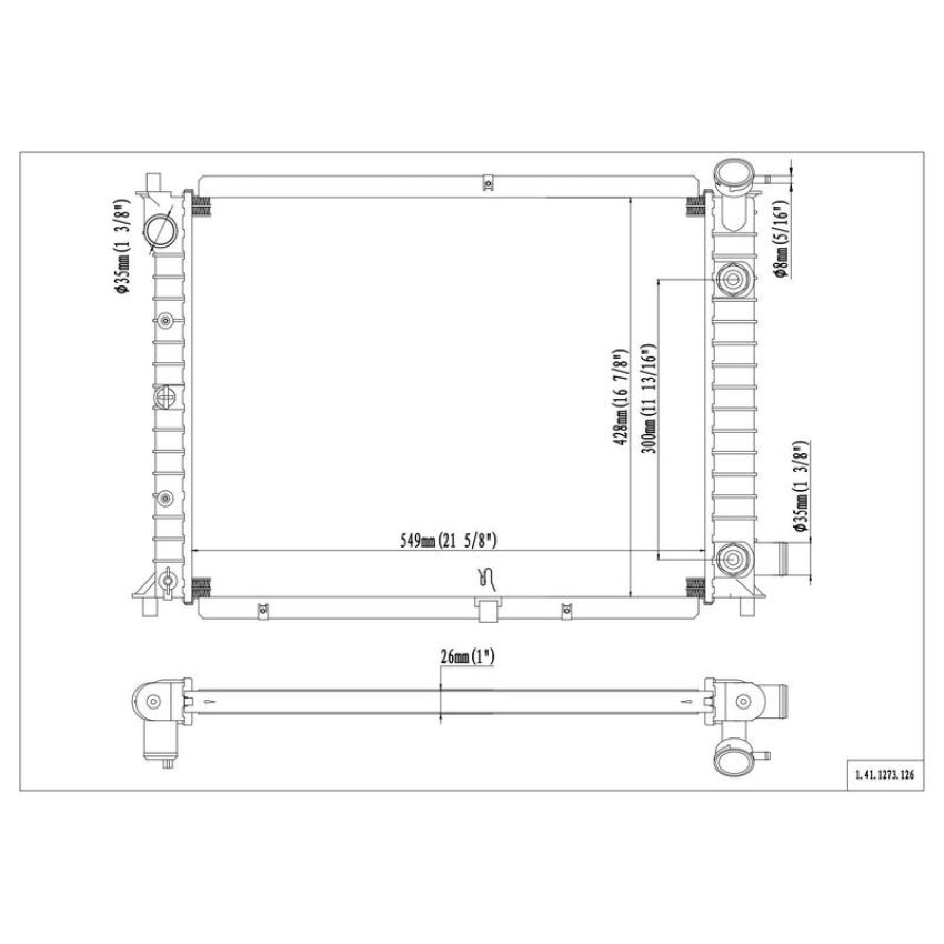 Reach International 41-1273 Radiator