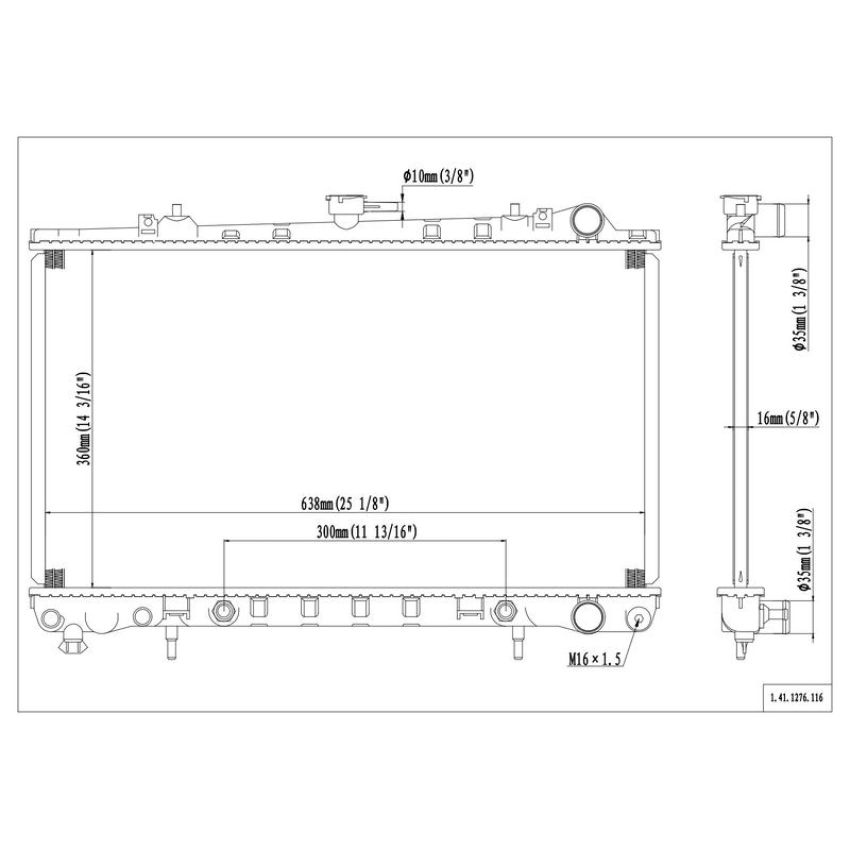 Reach International 41-1276 Radiator