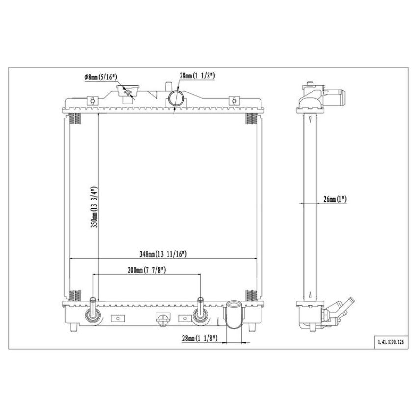 Reach International 41-1290 Radiator