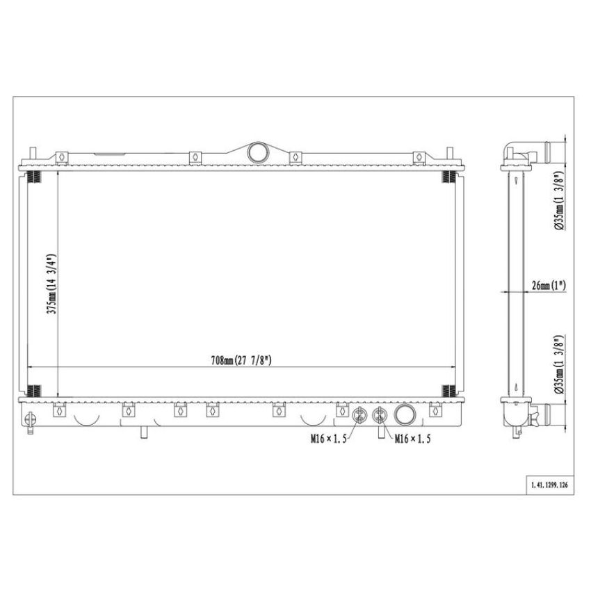 Reach International 41-1299 Radiator