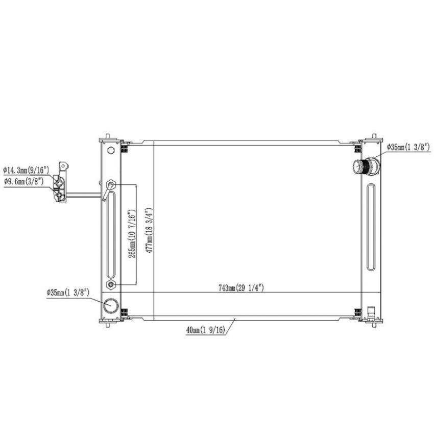 Reach International 41-13004 Radiator And A/C Condenser Assembly