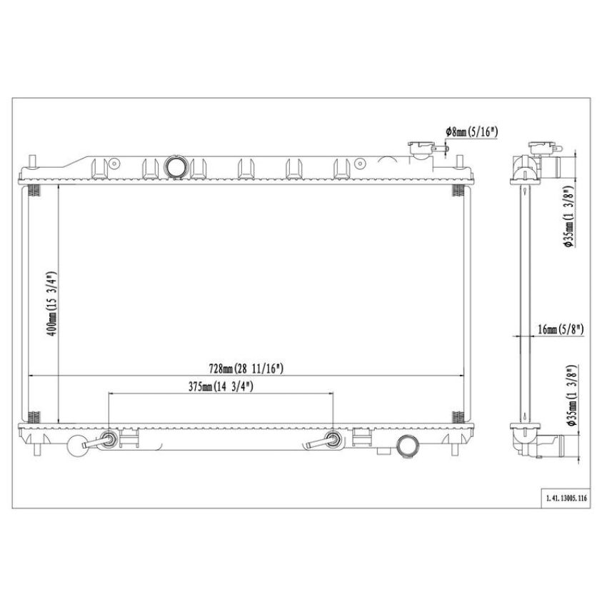 Reach International 41-13005 Radiator