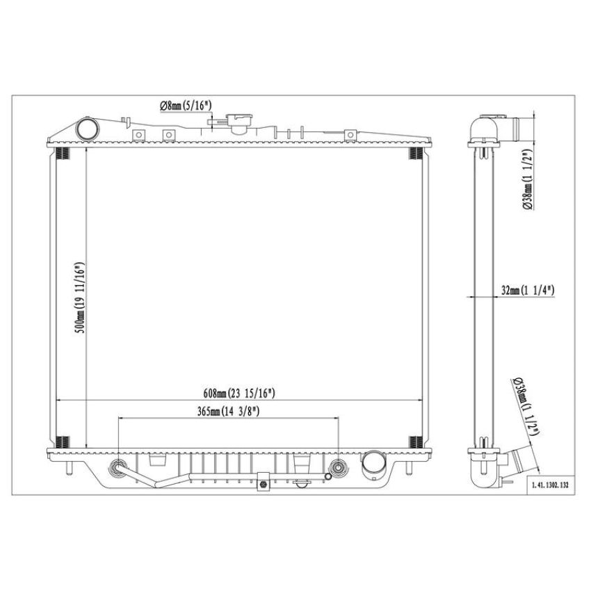 Reach International 41-1302 Radiator