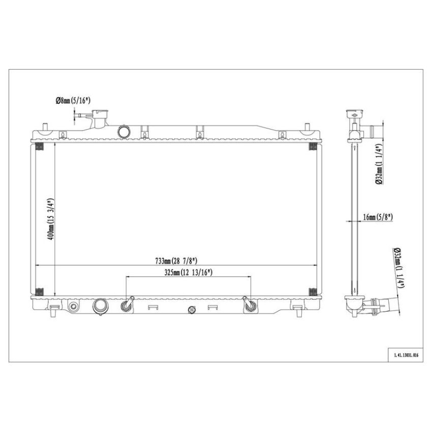 Reach International 41-13031 Radiator