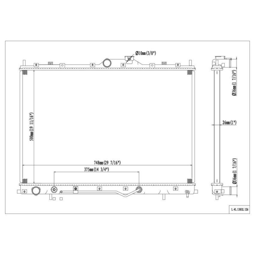 Reach International 41-13032 Radiator