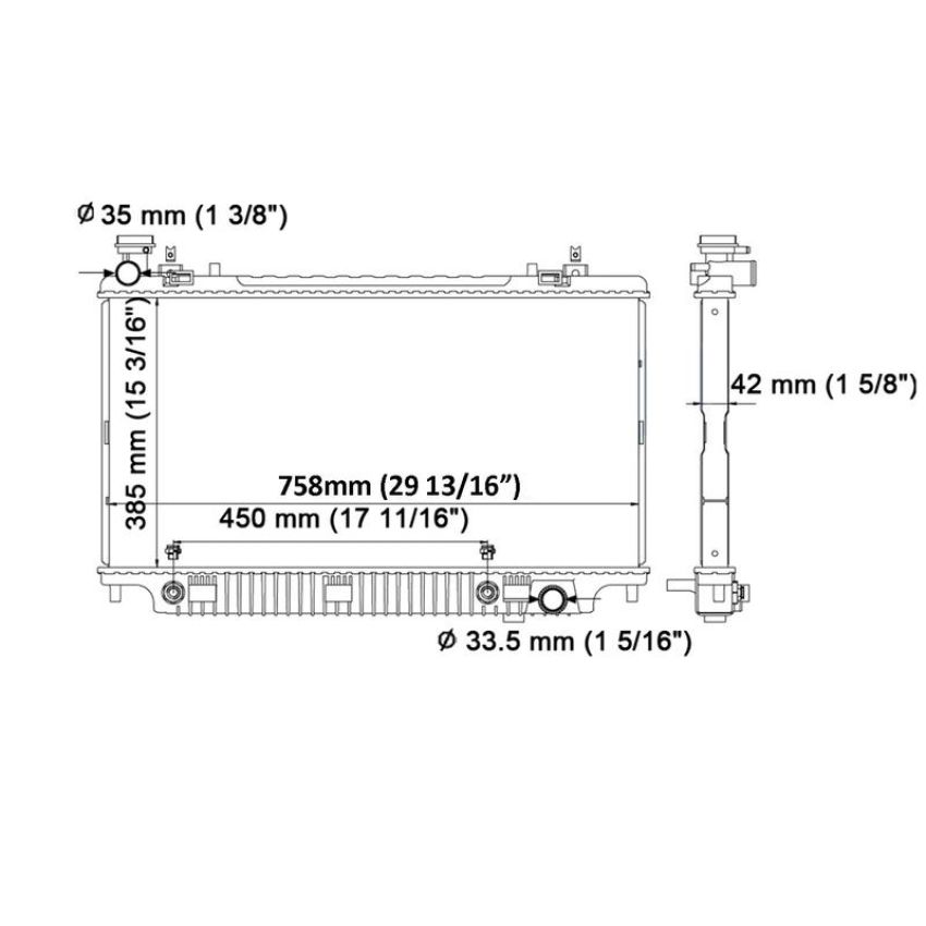 Reach International 41-13044 Radiator