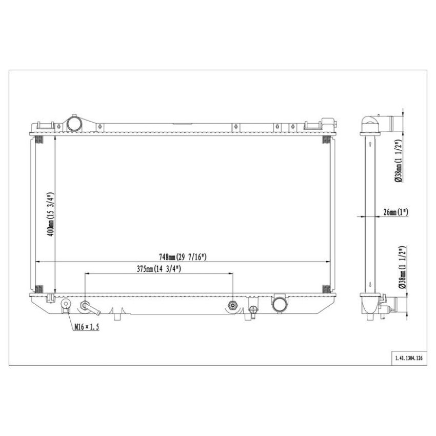 Reach International 41-1304 Radiator