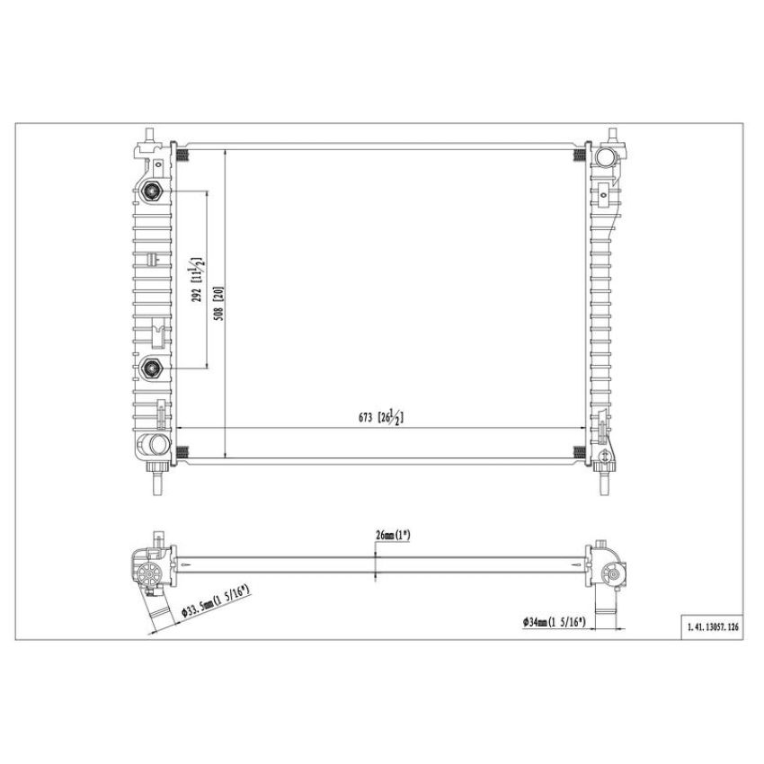 Reach International 41-13057 Radiator