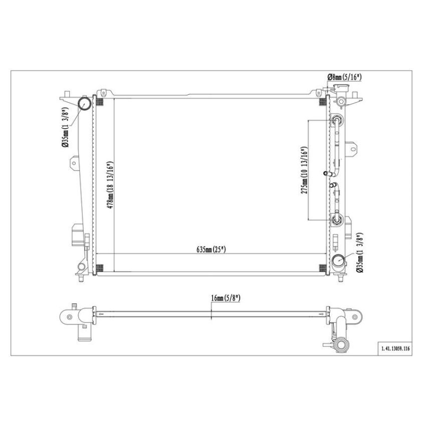 Reach International 41-13059 Radiator