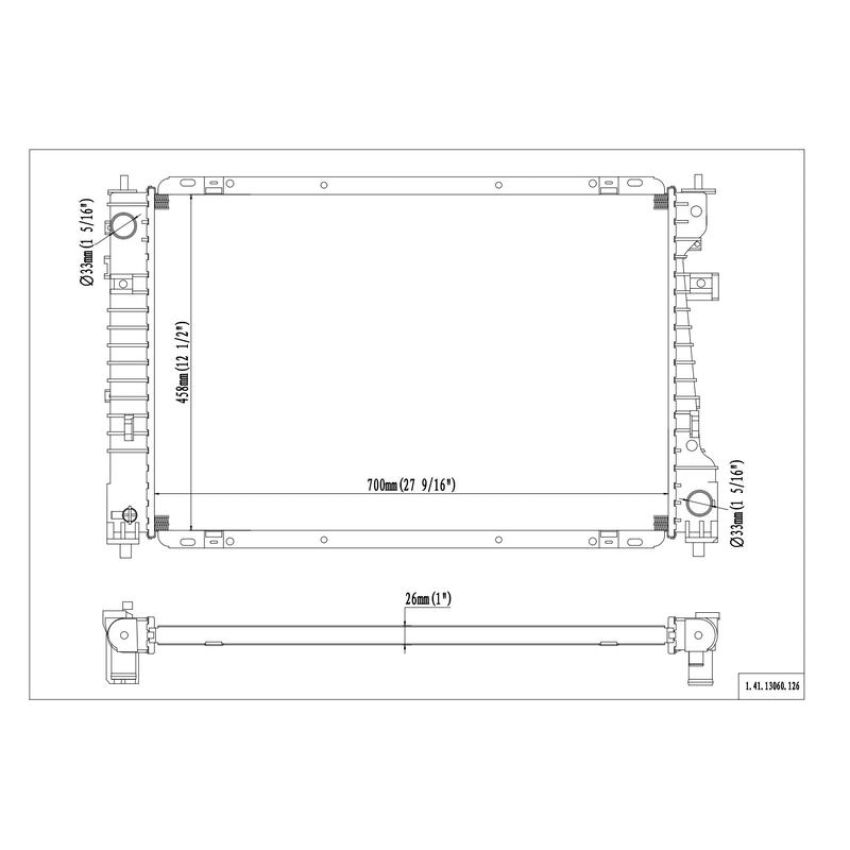 Reach International 41-13060 Radiator