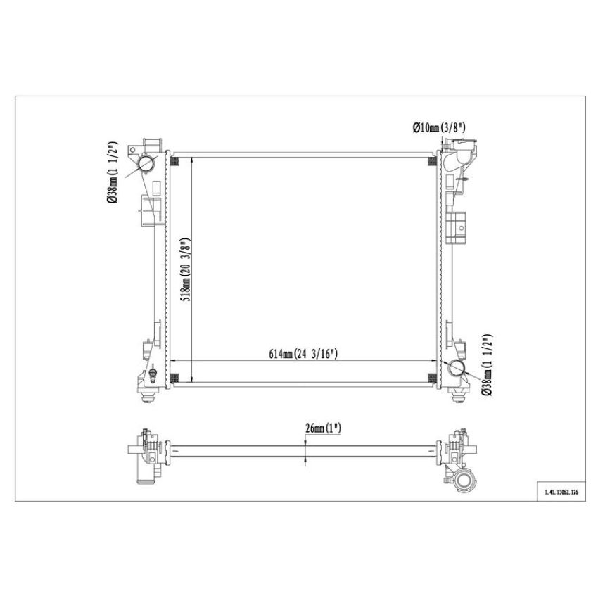 Reach International 41-13062 Radiator