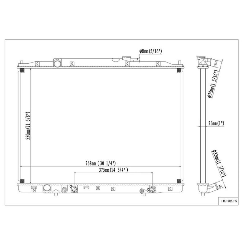 Reach International 41-13065 Radiator