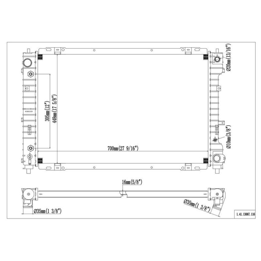 Reach International 41-13067 Radiator