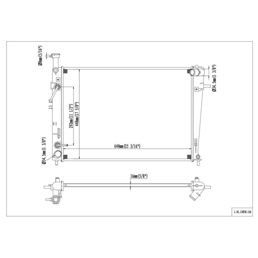 Reach International 41-13070 Radiator