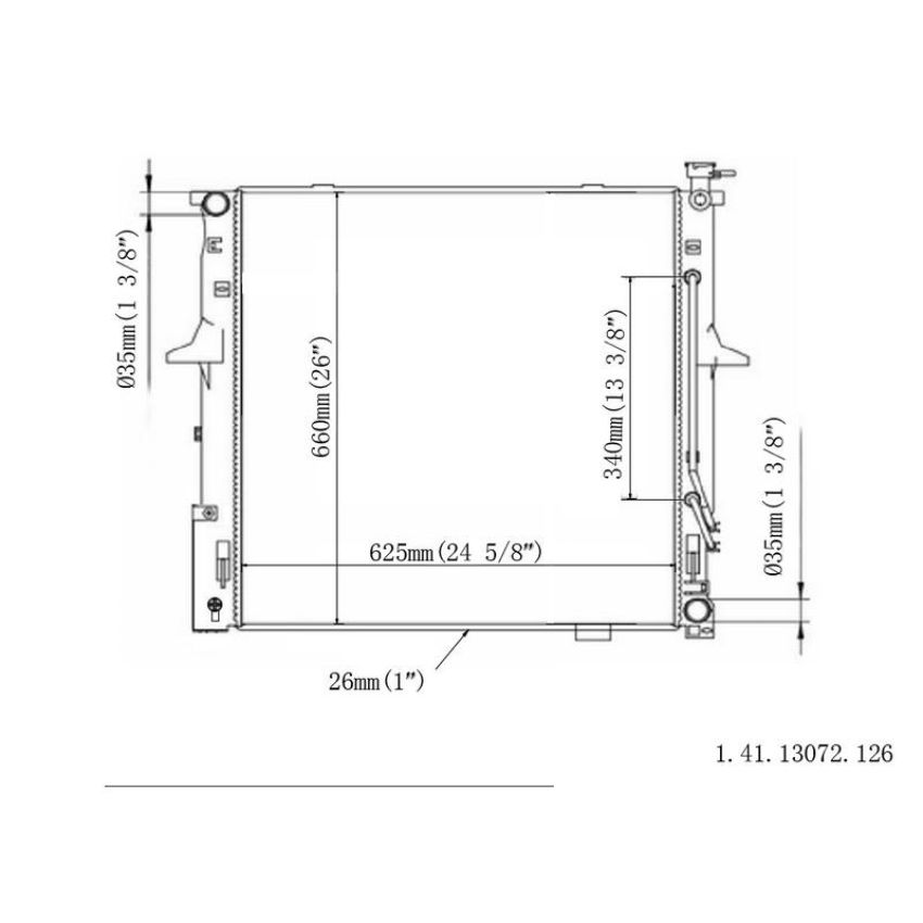 Reach International 41-13072 Radiator