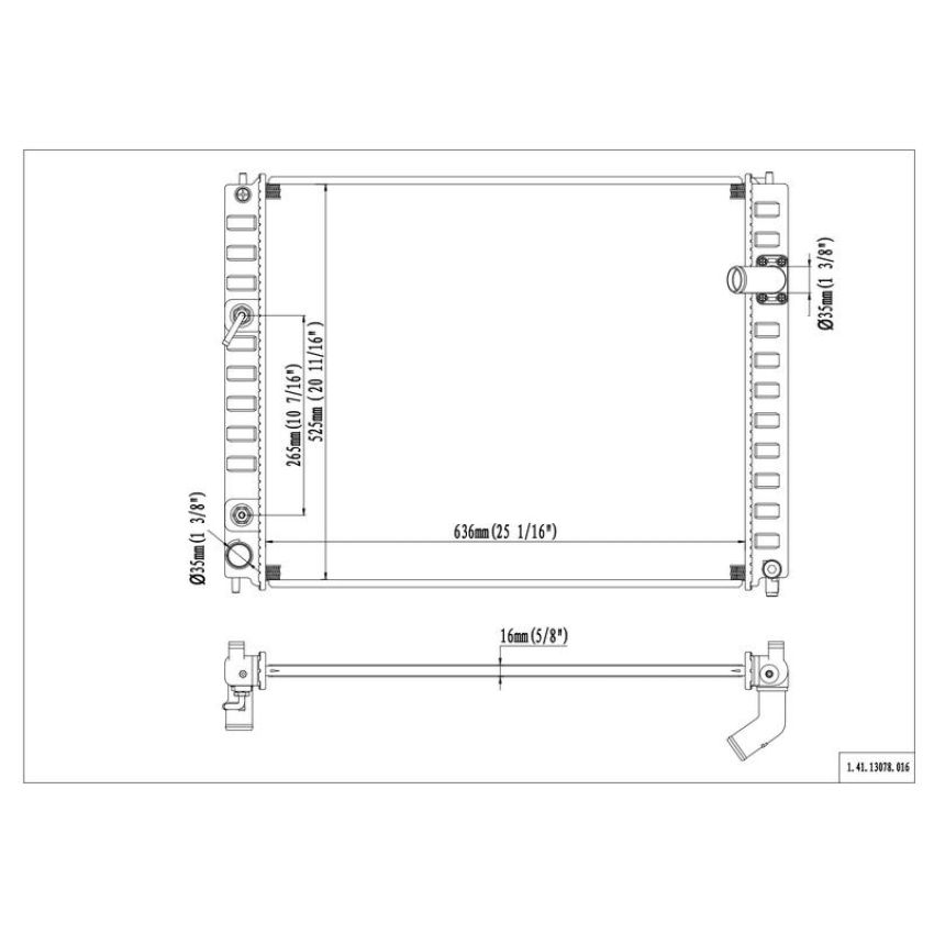 Reach International 41-13078 Radiator