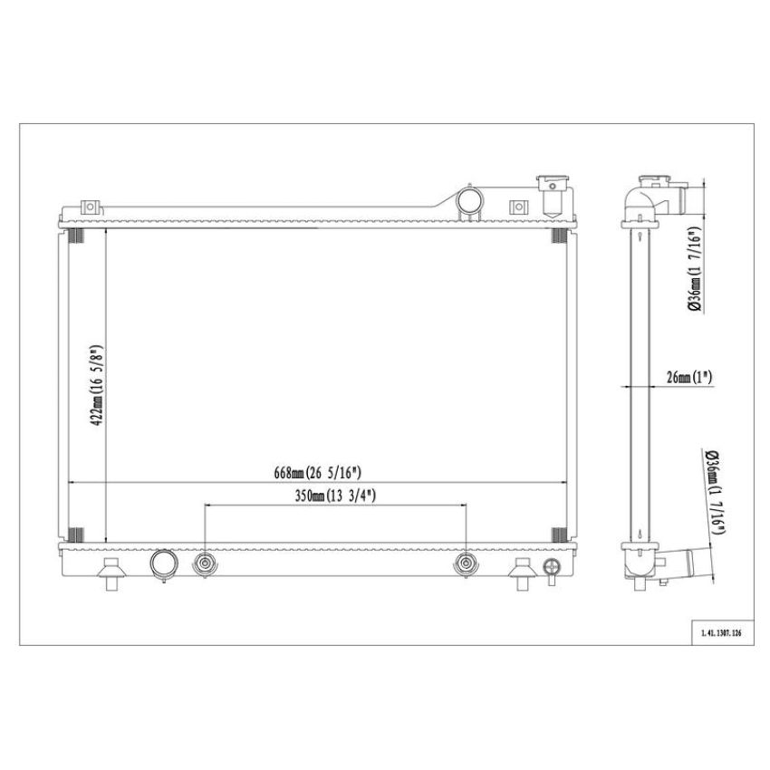 Reach International 41-1307 Radiator