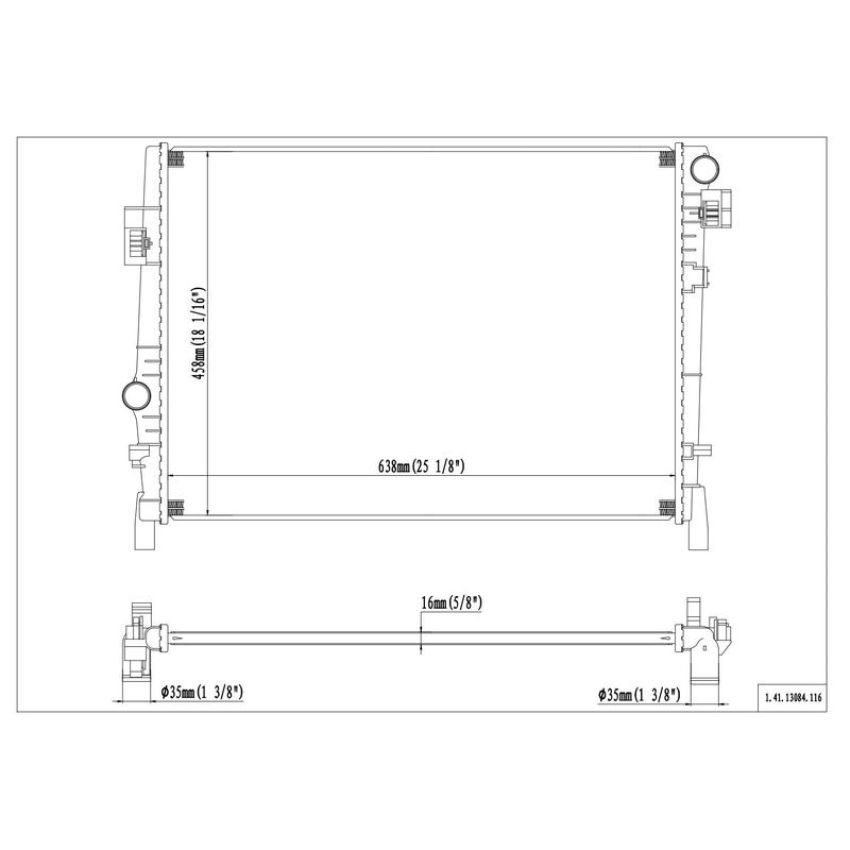 Reach International 41-13084 Radiator