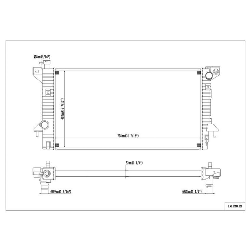 Reach International 41-13099 Radiator