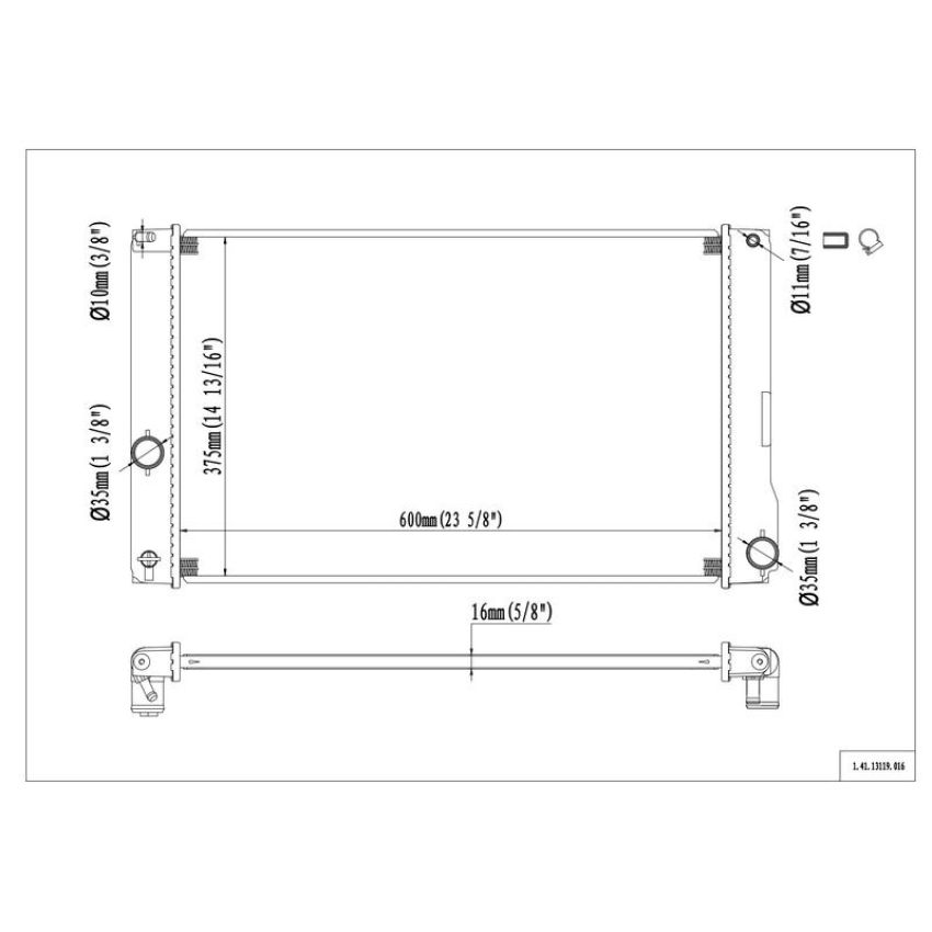 Reach International 41-13119 Radiator