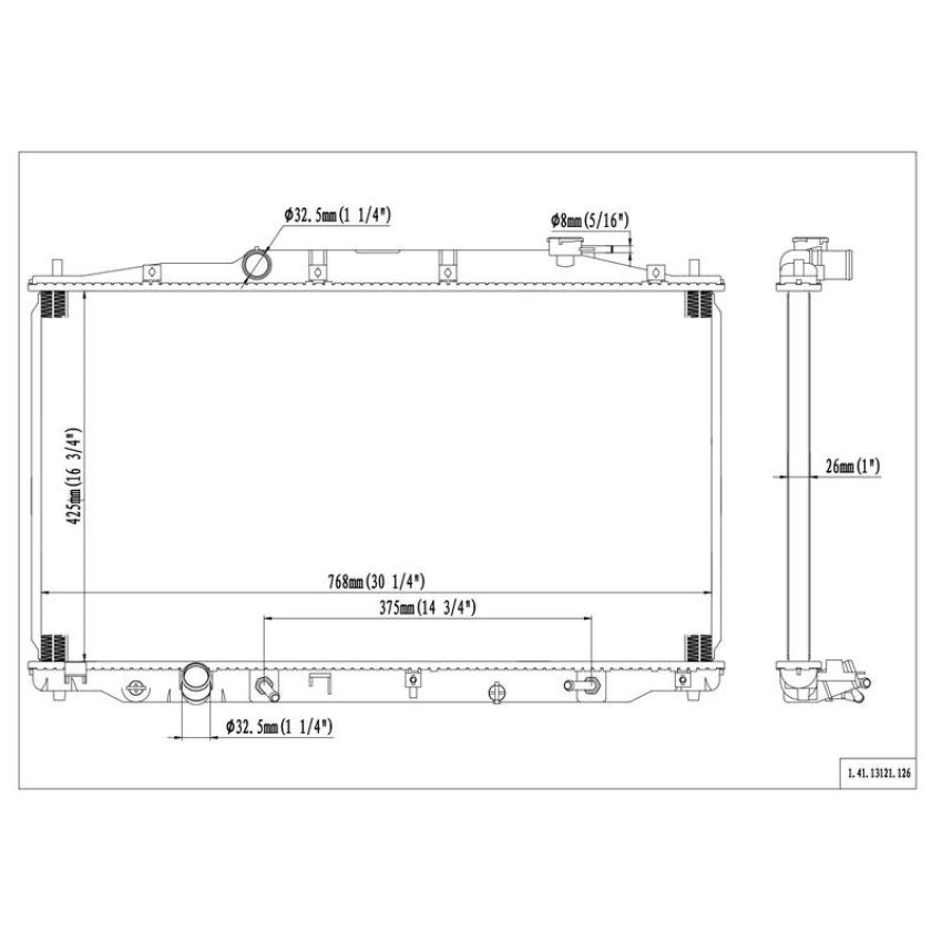 Reach International 41-13121 Radiator