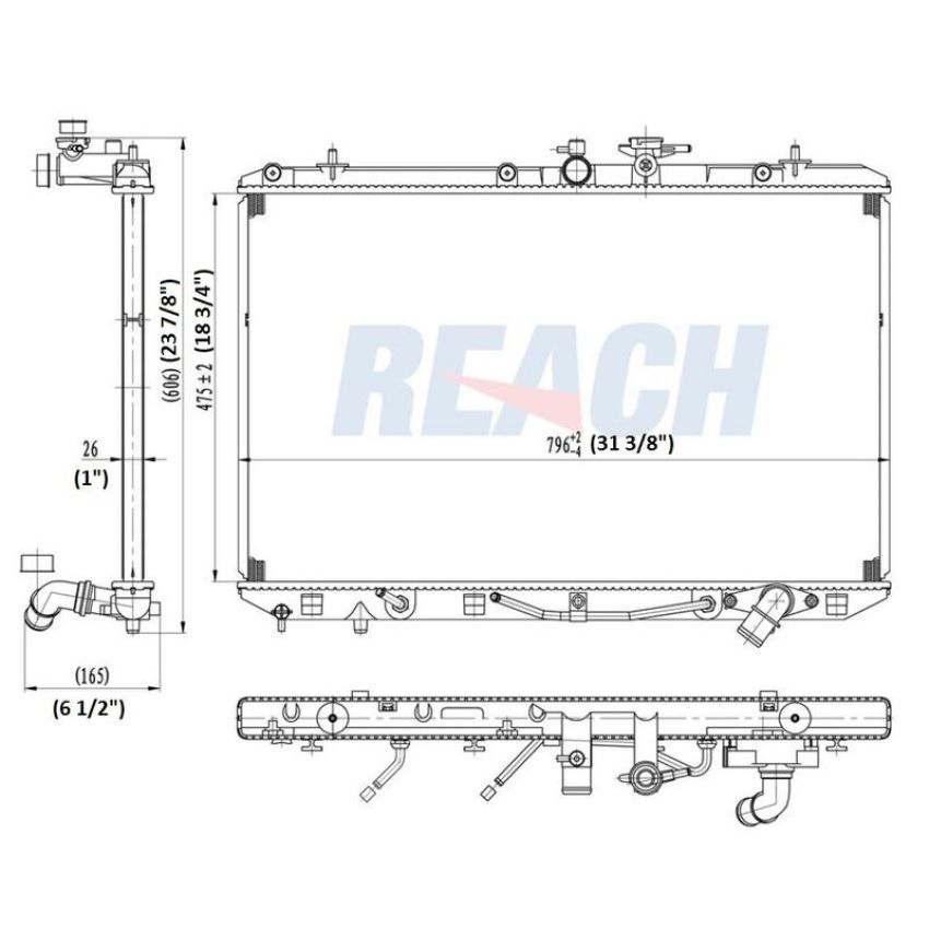 Reach International 41-13123 Radiator