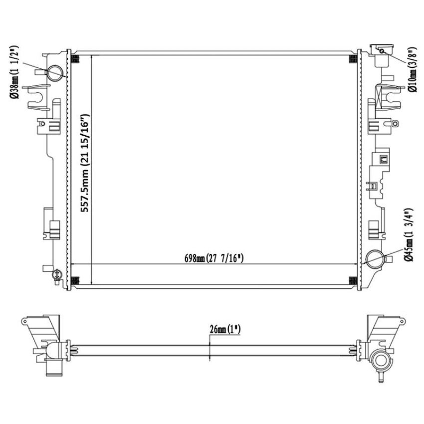 Reach International 41-13129 Radiator