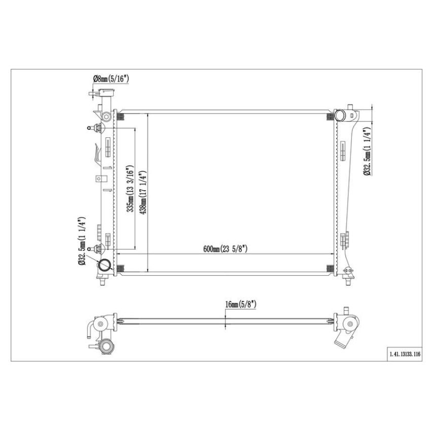 Reach International 41-13133 Radiator