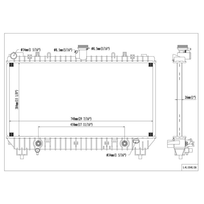 Reach International 41-13142 Radiator