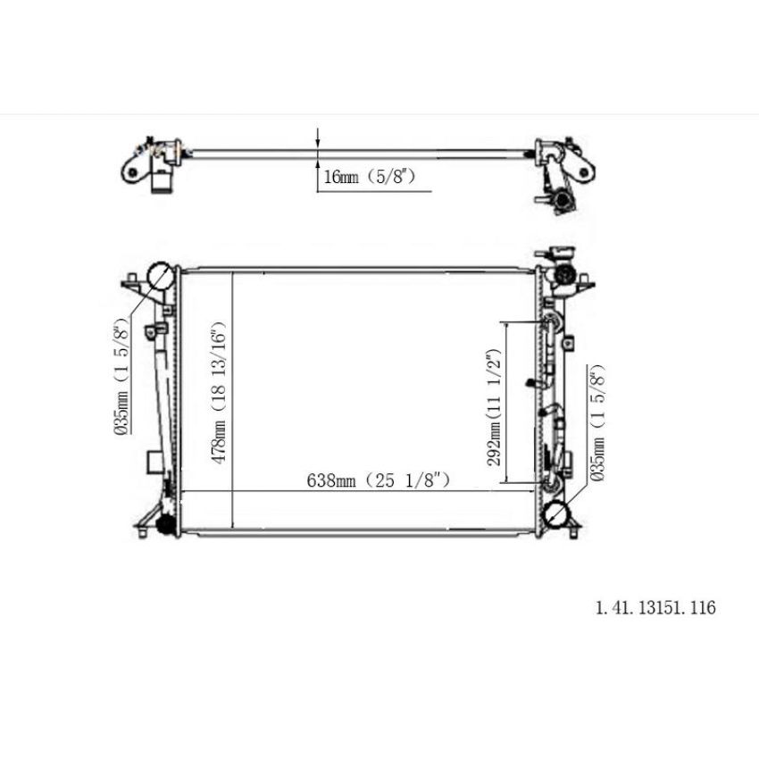 Reach International 41-13151 Radiator