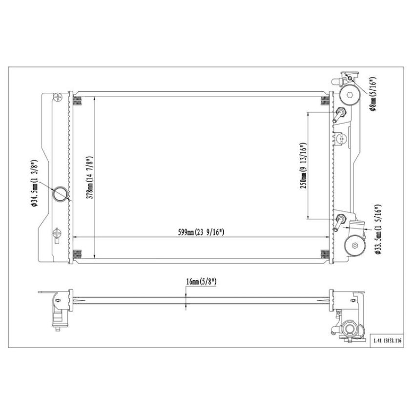 Reach International 41-13152 Radiator