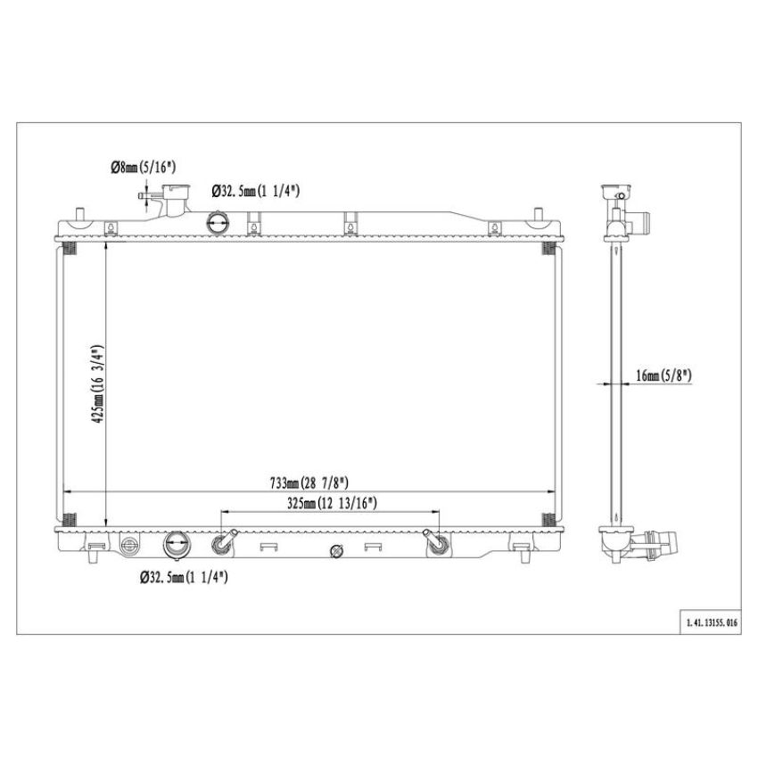 Reach International 41-13155 Radiator