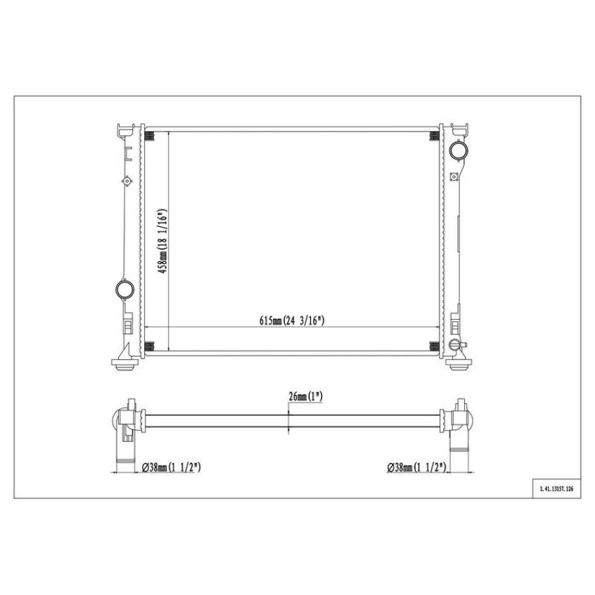 Reach International 41-13157 Radiator