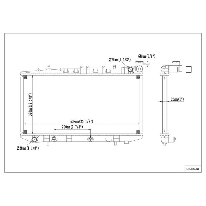 Reach International 41-1317 Radiator