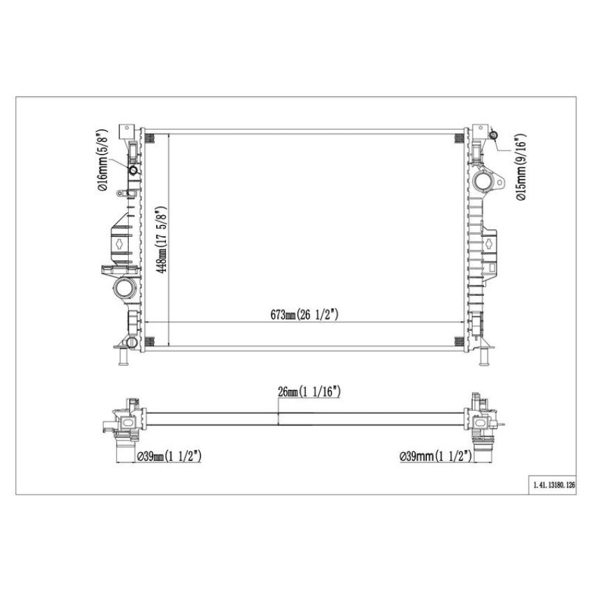 Reach International 41-13180 Radiator