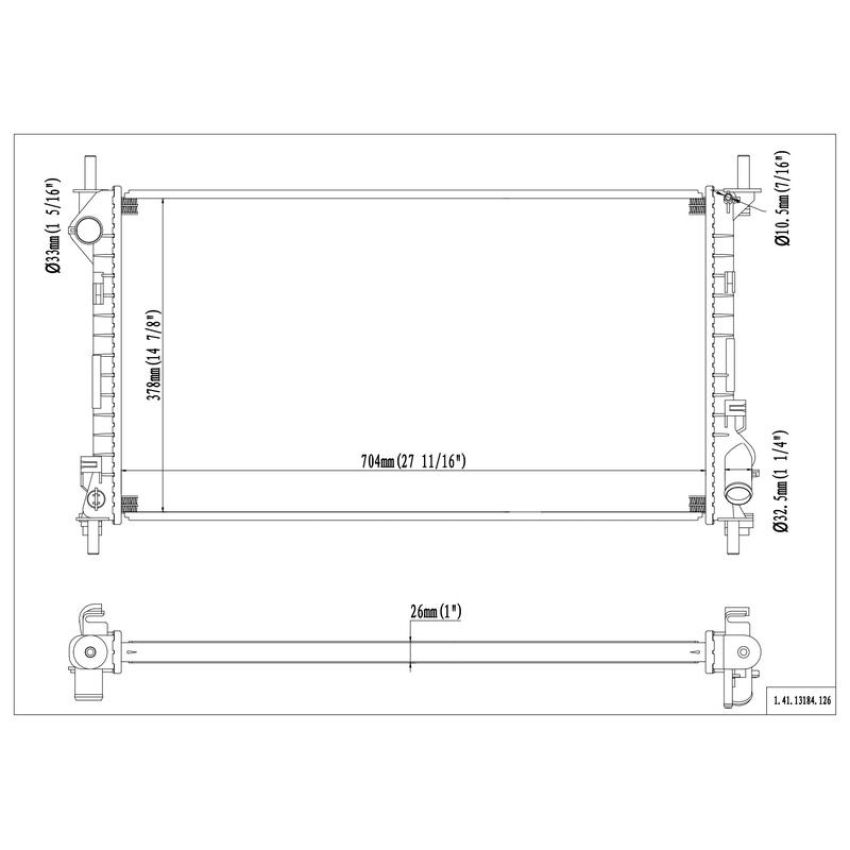 Reach International 41-13184 Radiator