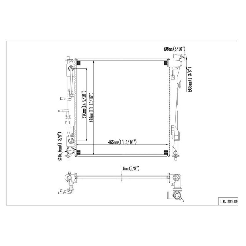 Reach International 41-13189 Radiator