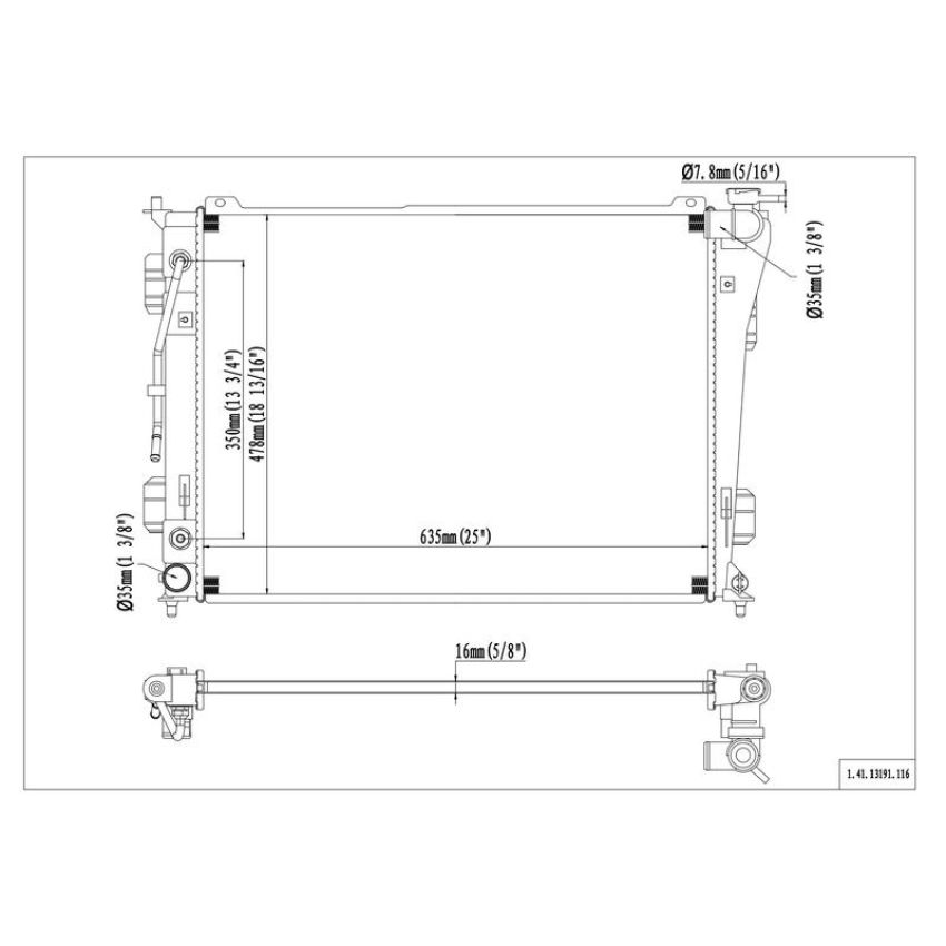 Reach International 41-13191 Radiator