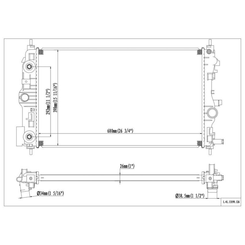 Reach International 41-13199 Radiator
