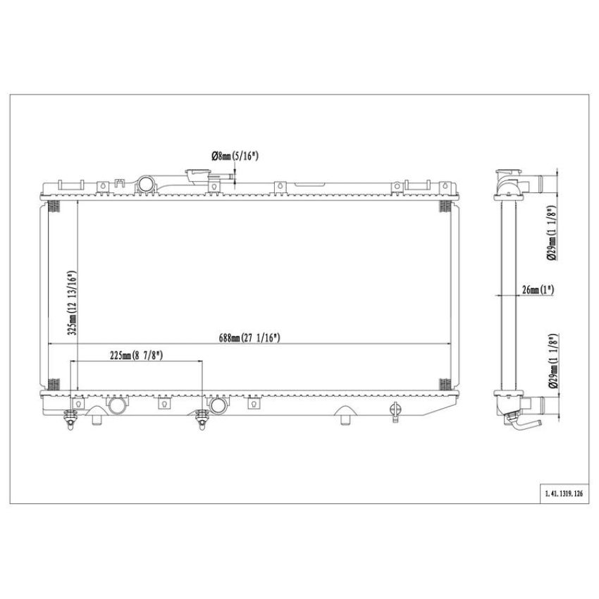Reach International 41-1319 Radiator