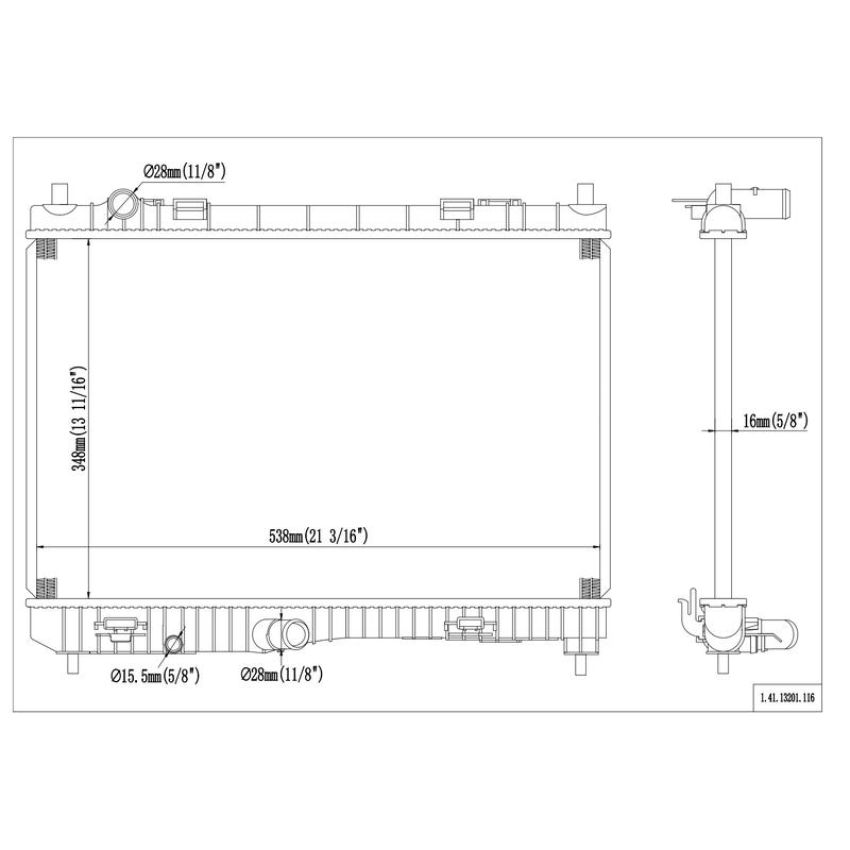 Reach International 41-13201 Radiator
