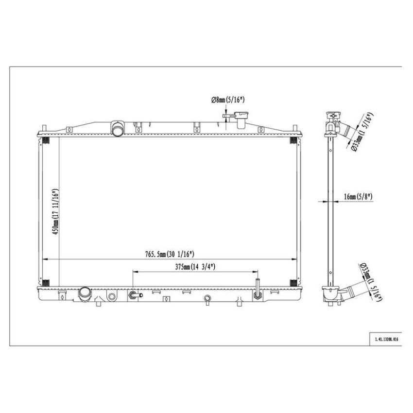 Reach International 41-13208 Radiator