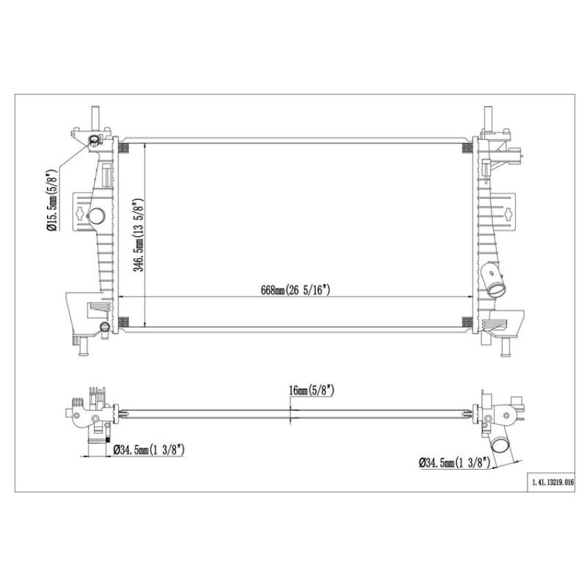 Reach International 41-13219 Radiator