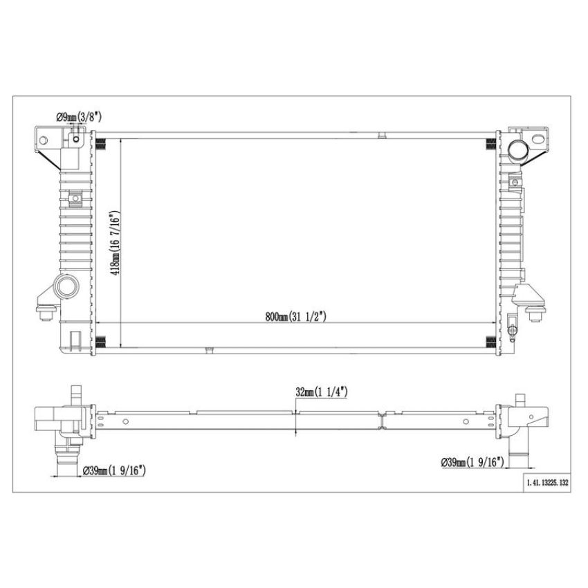 Reach International 41-13225 Radiator