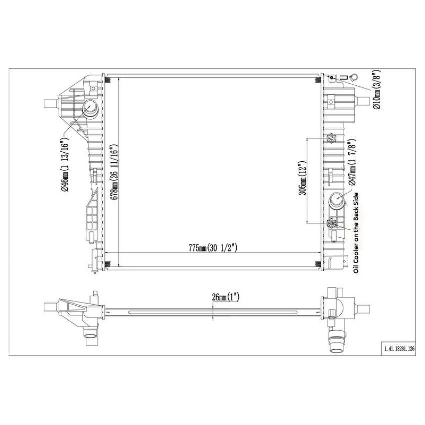Reach International 41-13231 Radiator