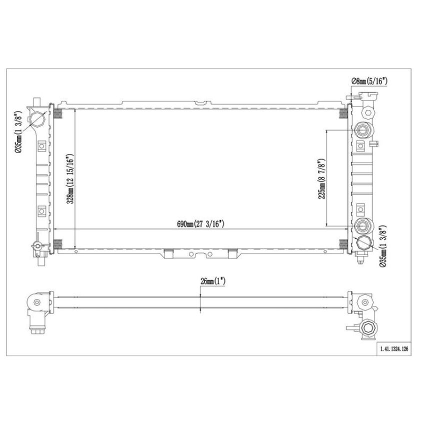 Reach International 41-1324 Radiator