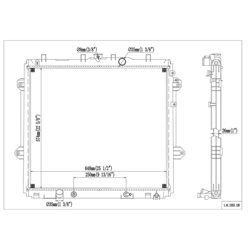 Reach International 41-13251 Radiator
