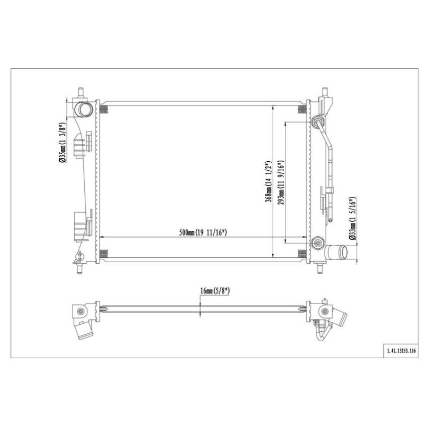 Reach International 41-13253 Radiator